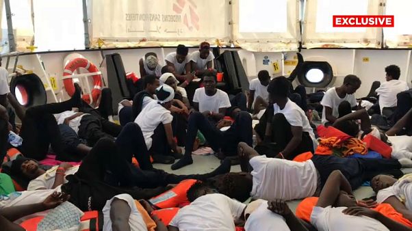 El Aquarius, a la espera de poner rumbo a España El Aquarius, a la espera de poner rumbo a España