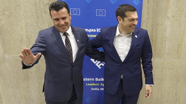Los primeros ministros de ARYM y Grecia el pasado mes de mayo Los primeros ministros de ARYM y Grecia el pasado mes de mayo