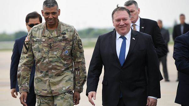 US Secretary of State Mike Pompeo arrives in South Korea, June 13, 2018 US Secretary of State Mike Pompeo arrives in South Korea, June 13, 2018