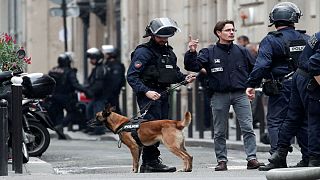 French police with their dog
