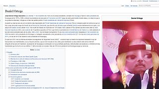 Trolean la página de Daniel Ortega en Wikipedia para denunciar represión