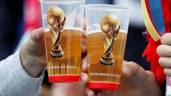 Fußballfans aus aller Welt feiern in Moskau Fußballfans aus aller Welt feiern in Moskau