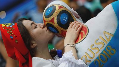 Fan festivities hit fever pitch in Moscow