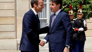 Trotz Verstimmungen: Italiens Regierungschef Conte zu Besuch im Élysée-Palast