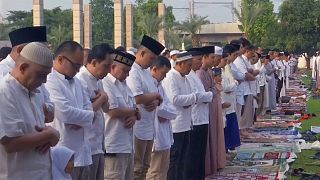 Muslime in Jakarta (Indonesien)