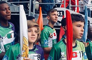 Hundreds of children from around the globe visit World Cup with Football for Friendship project