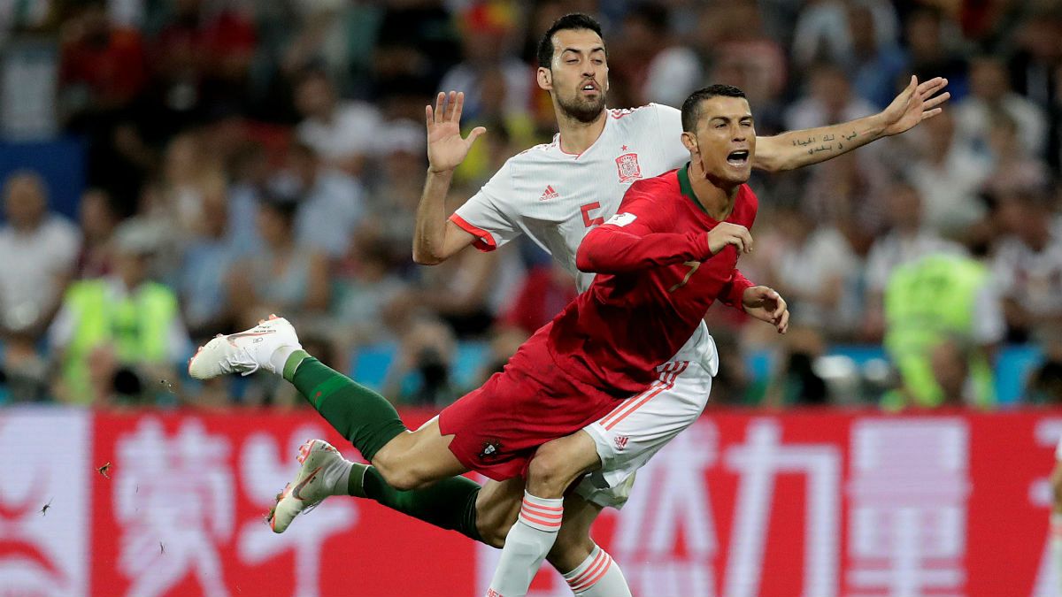 پایان بازی مهیج هم‌گروهی‌ ایران؛ اسپانیا ۳ پرتغال ۳