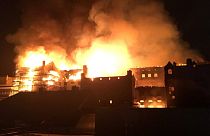Καταστροφική φωτιά σε ιστορικό κτίριο της Γλασκώβης
