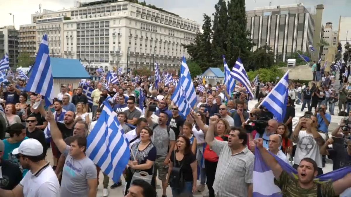 Atene, manifestazione contro l'intesa sulla Macedonia
