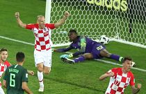 Freude bei Kroatien nach dem 1:0.