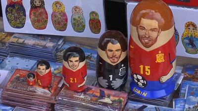 Estrellas del fútbol convertidas en 'matrioshkas'