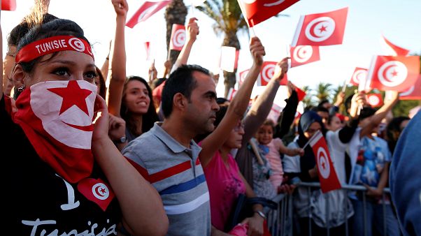 جانب من مشجعي المنتخب تونسي جانب من مشجعي المنتخب تونسي