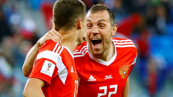 Zweiter WM-Sieg für Russland: 3:1 über Ägypten Zweiter WM-Sieg für Russland: 3:1 über Ägypten
