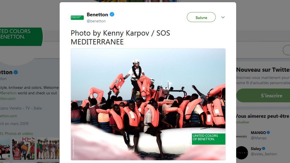 Benetton desata la polémica con una campaña con fotos del Aquarius