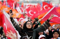 Предвыборный митинг сторонников Реджепа Тайипа Эрдогана