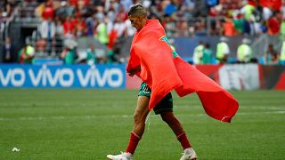 المغرب أول فريق يودع كأس العالم بعد الخسارة بهدف رونالدو