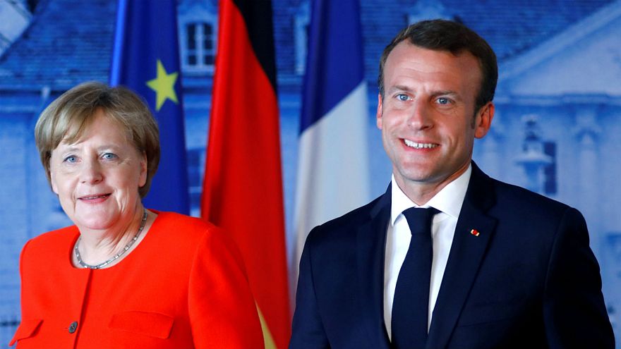 Image result for Merkel and Macron