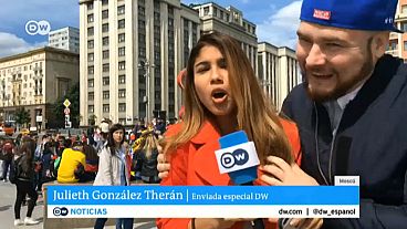 Canlı yayında muhabiri taciz eden taraftar: Niyetim göğsüne dokunmak değildi