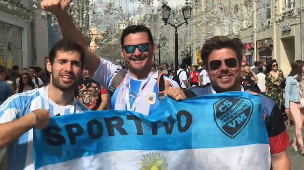 Russia 2018: le strade di Mosca invase dagli argentini Russia 2018: le strade di Mosca invase dagli argentini