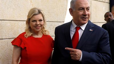 Israeli Prime Minister Benjamin Netanyahu with his wife Sara