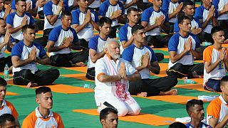 برگزاری مراسم روز جهانی یوگا در حضور نخست وزیر هند