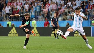 Croacia 'barre del campo' a Argentina en el Mundial de Rusia