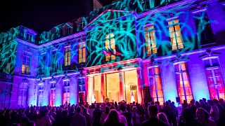 حیاط کاخ الیزه فرانسه تبدیل به سالن رقص شد