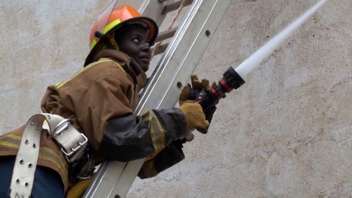 Female firefighters are driven by passion for the job in Kenya