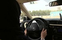 A Saudi Arabian woman driving