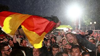 German fans celebrate in Berlin