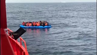 Migrants trying to reach the Spanish coast