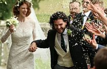 Game of Thrones stars Kit Harington and Rose Leslie marry in Scotland
