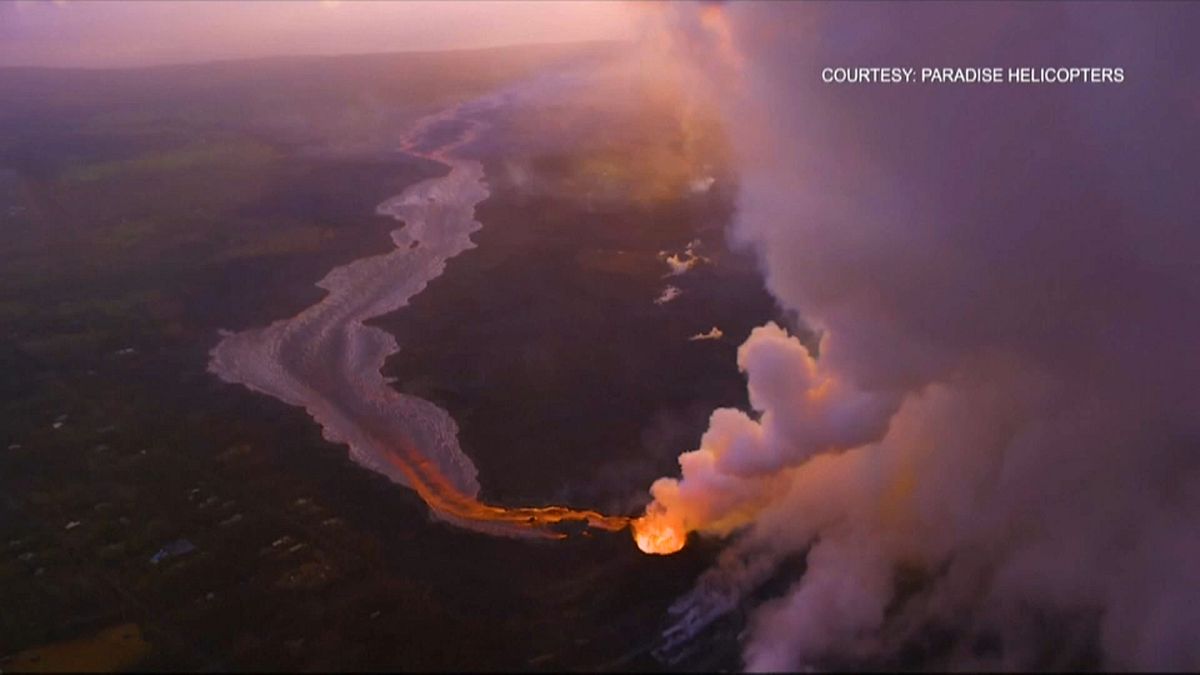 شاهد: إنخفاض حدة ثوران بركان كيلواي بجزيرة هاواي