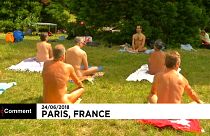 Nudists enjoy naked day in Paris sun