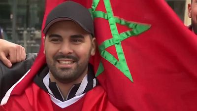 احتفالات مغربية إسبانية في كالينينغراد قبل مواجهة البلدين في كأس العالم 