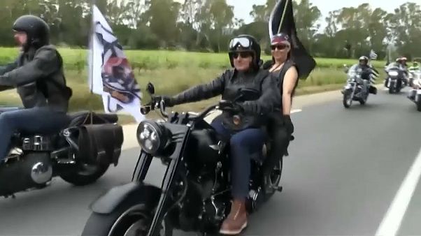 مجموعة من الدراجين في أمريكا مجموعة من الدراجين في أمريكا