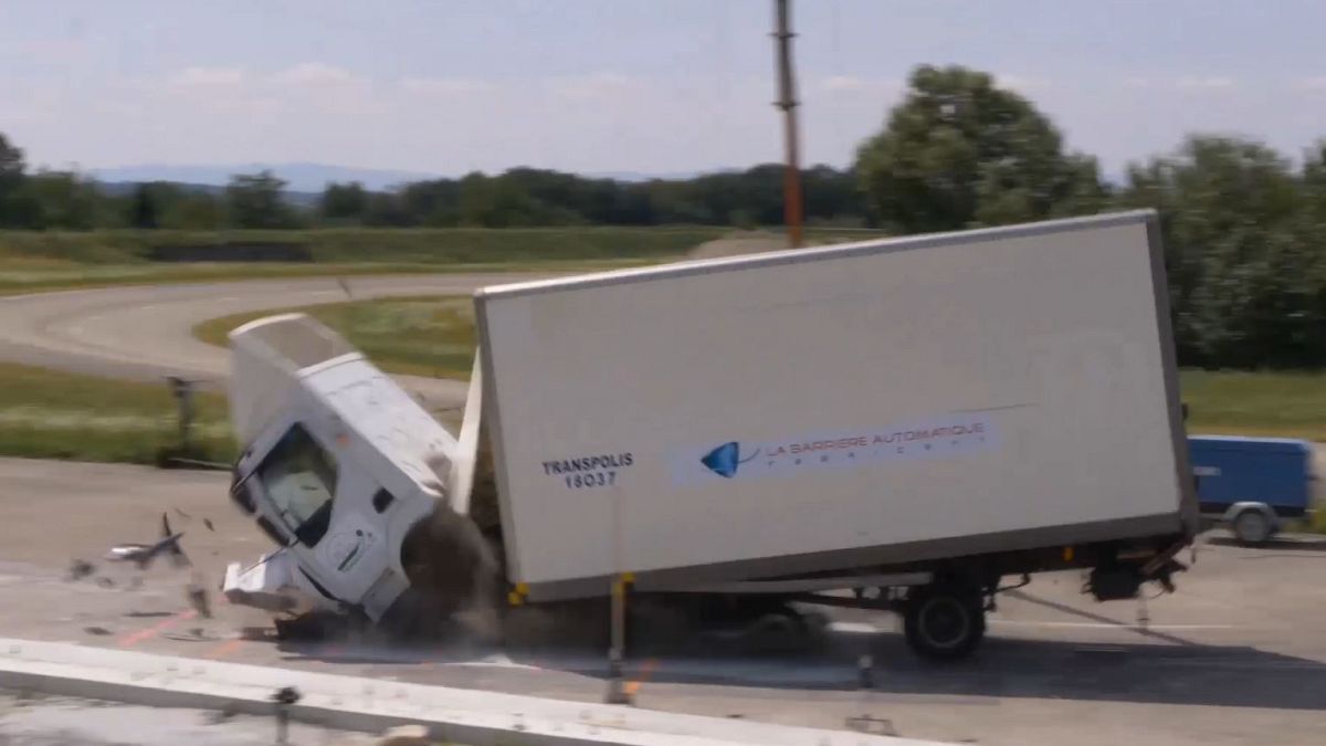 Watch: This destructive barrier was created to stop lorry attacks