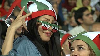 Les Iraniennes fières d'être au stade