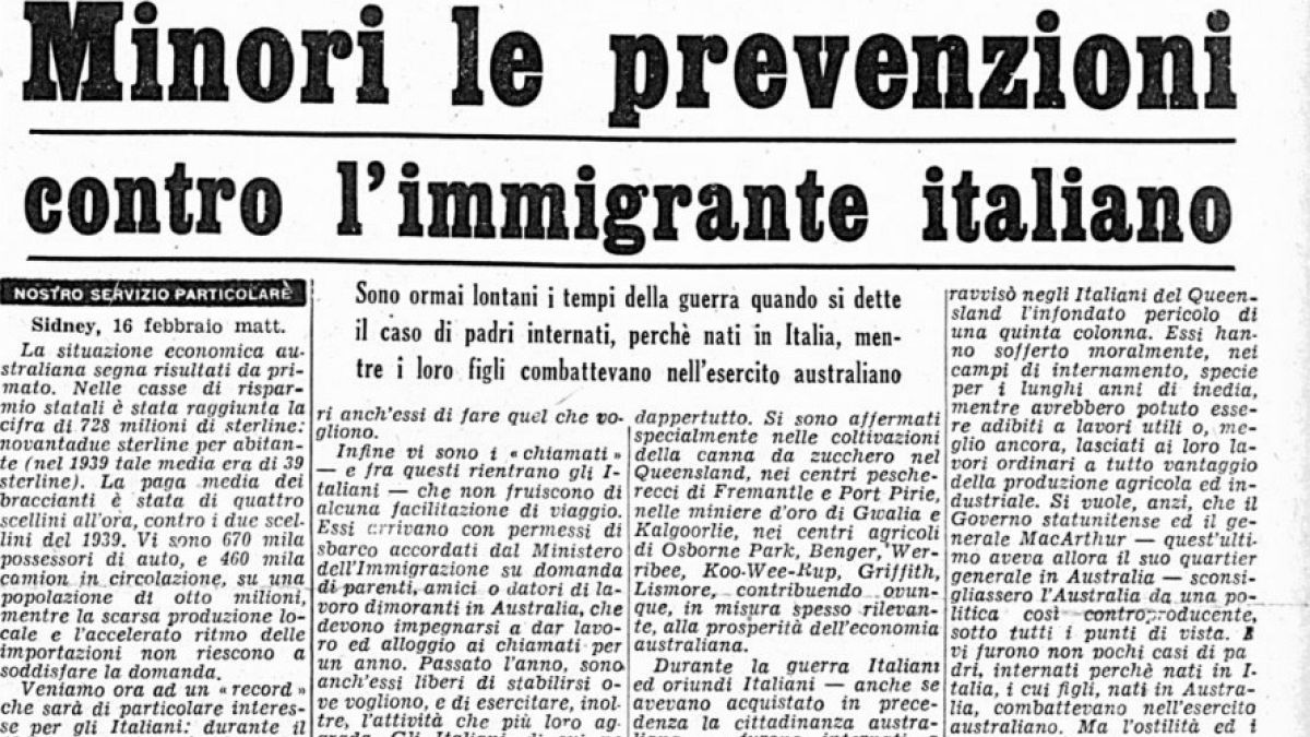 Quando gli Italiani erano migranti nei centri di detenzione, i padri separati dai figli