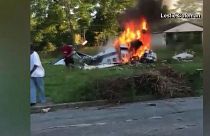 Watch: Dramatic video shows boy walk out of deadly plane crash