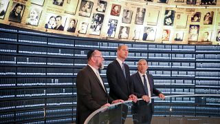 Prince William, visits the Yad Vashem's Hall of Names