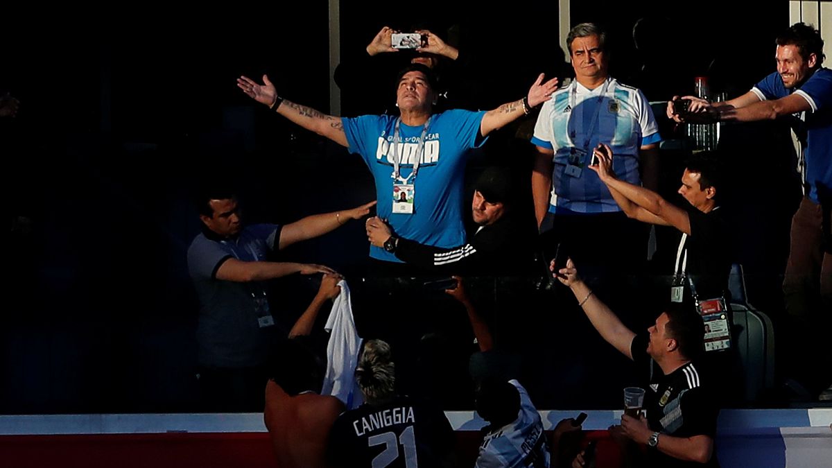 Argentine-Nigeria : le spectacle Maradona