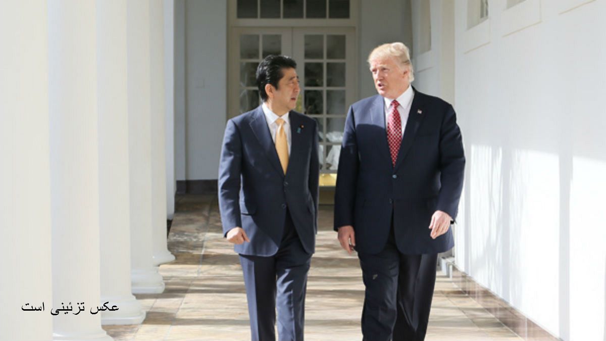 Abe - Donald Trump im Februar 2017 