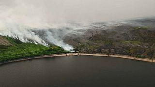 Firefighters battle moorland blaze in Greater Manchester