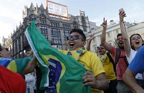 Los colores de Brasil en la Plaza Roja de Moscú