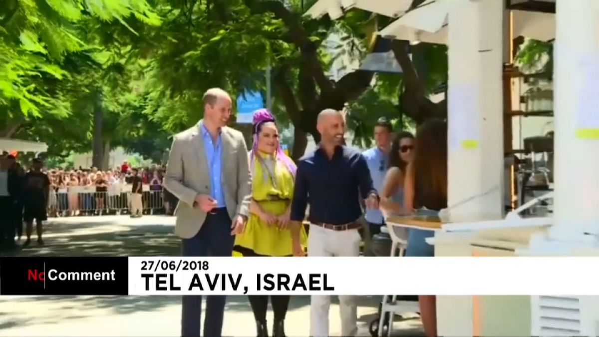 Le Prince William se ballade à Tel-Aviv