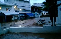 Las lluvias se ceban con la localidad griega de Mandra