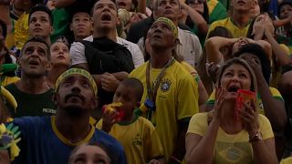 مشجعون برازيليون في ريو دي جينيرو