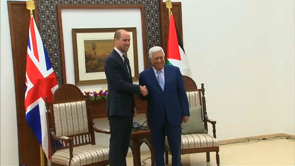 Prinz William trifft Palästinenserpräsident Abbas in Ramallah 