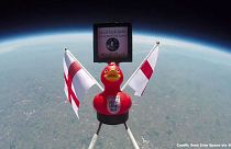‘Duck of Luck’ sent into space as England prepare to take on Belgium